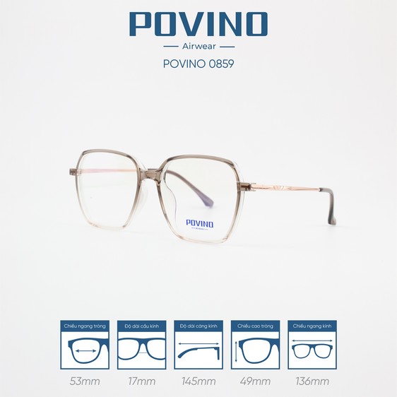 Gọng kính POVINO PO0859 - Ảnh 9