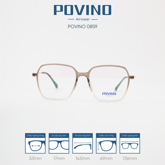 Gọng kính POVINO PO0859 - Ảnh 8