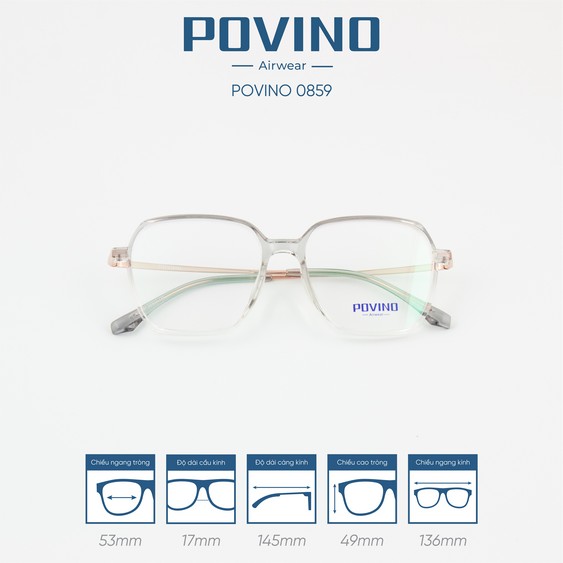 Gọng kính POVINO PO0859 - Ảnh 3