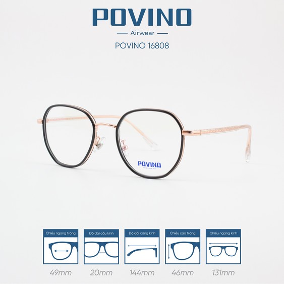 Gọng kính POVINO PO16808
