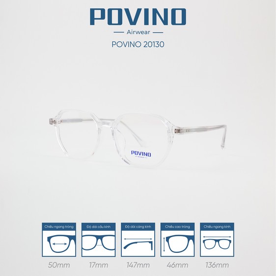 Gọng kính POVINO PO20130 - Ảnh 11