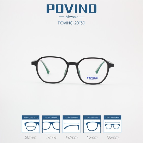 Gọng kính POVINO PO20130 - Ảnh 2