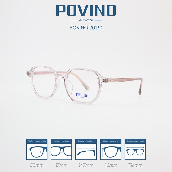 Gọng kính POVINO PO20130 - Ảnh 8