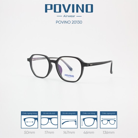 Gọng kính POVINO PO20130 - Ảnh 5