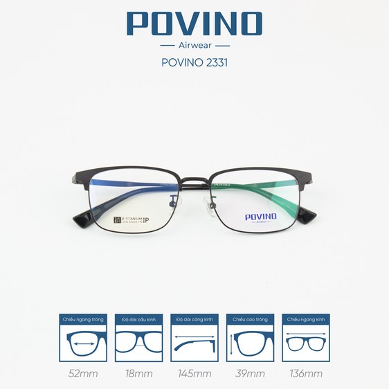 Gọng kính POVINO PO2331 - Ảnh 10