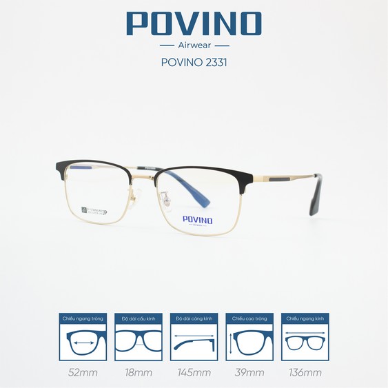 Gọng kính POVINO PO2331 - Ảnh 6