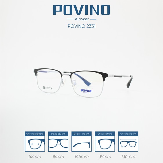 Gọng kính POVINO PO2331 - Ảnh 5