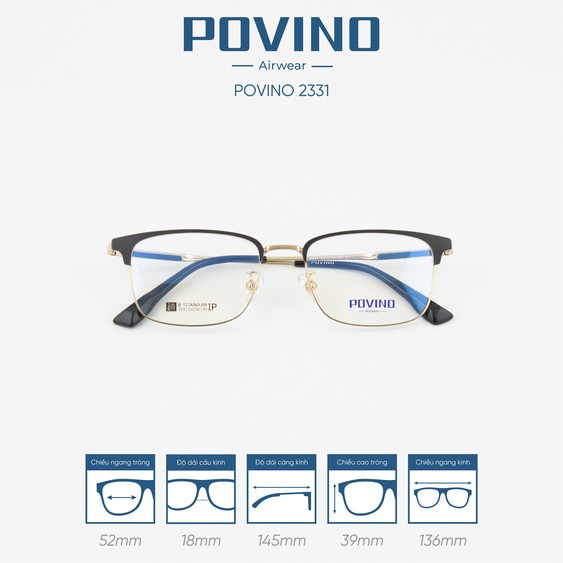 Gọng kính POVINO PO2331 - Ảnh 4