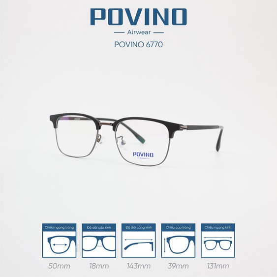 Gọng kính POVINO PO6770 - Ảnh 5