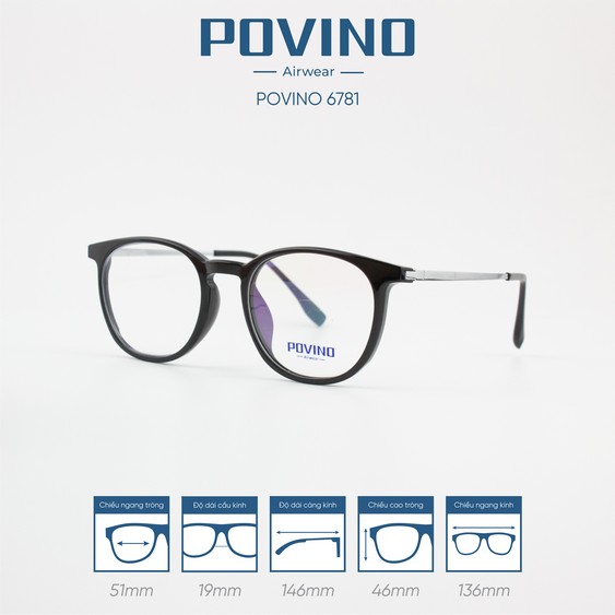 Gọng kính POVINO PO6781