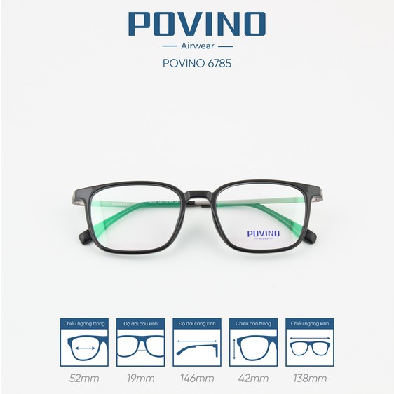 Gọng kính POVINO PO6785 - Ảnh 8