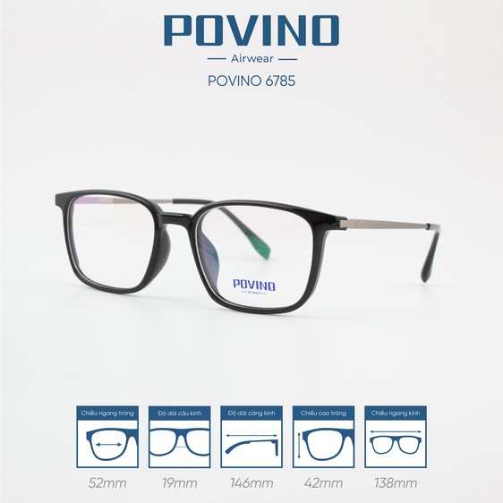 Gọng kính POVINO PO6785 - Ảnh 7