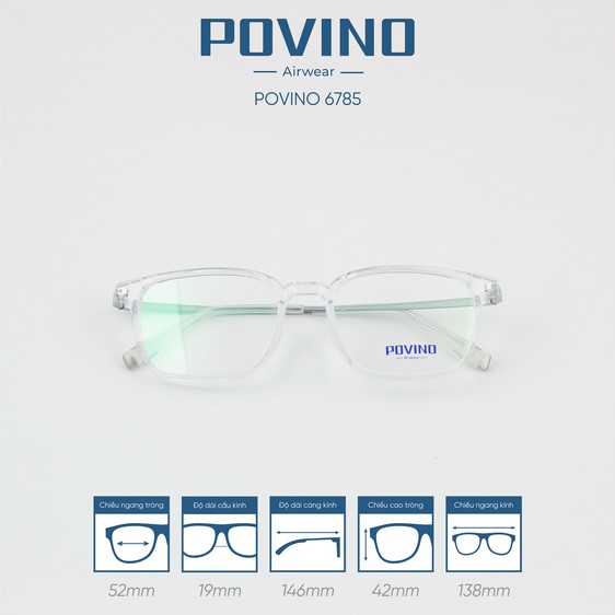 Gọng kính POVINO PO6785 - Ảnh 6
