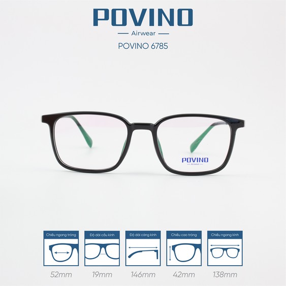 Gọng kính POVINO PO6785 - Ảnh 1