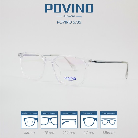 Gọng kính POVINO PO6785 - Ảnh 2