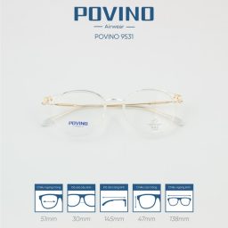 Gọng kính POVINO PO9531 - Ảnh 10