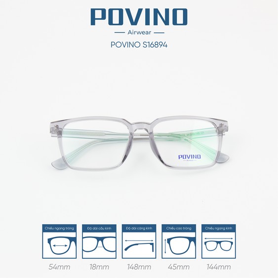 Gọng kính POVINO PO16894 - Ảnh 6