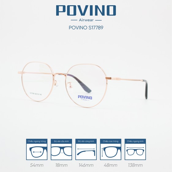 Gọng kính POVINO PO17789