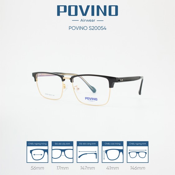 Gọng kính POVINO PO20054 - Ảnh 9