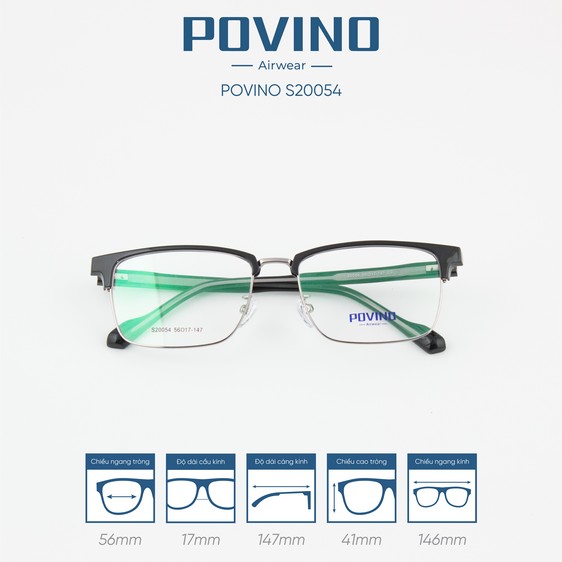 Gọng kính POVINO PO20054 - Ảnh 8