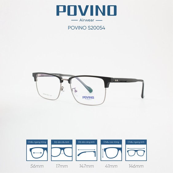 Gọng kính POVINO PO20054 - Ảnh 7