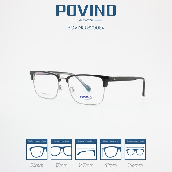 Gọng kính POVINO PO20054 - Ảnh 6