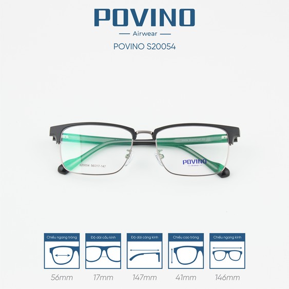 Gọng kính POVINO PO20054 - Ảnh 2