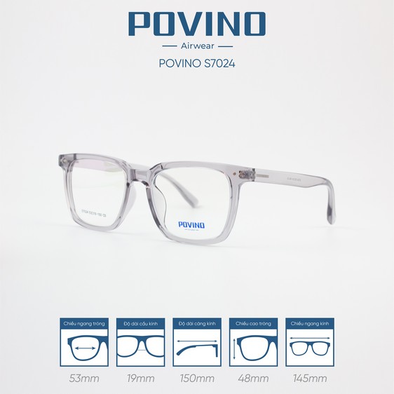 Gọng kính POVINO PO7024 - Ảnh 7