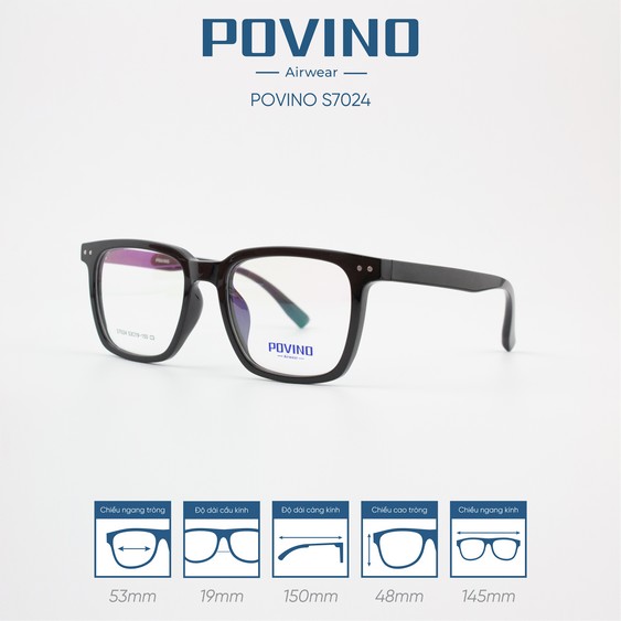 Gọng kính POVINO PO7024 - Ảnh 5