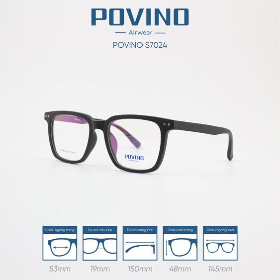 Gọng kính POVINO PO7024 - Ảnh 2