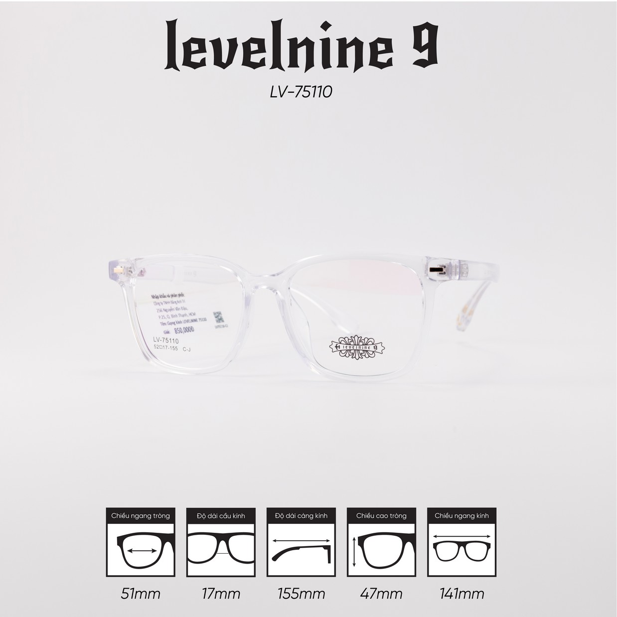 Gọng kính LEVELNINE LV-S75110 - Ảnh 2