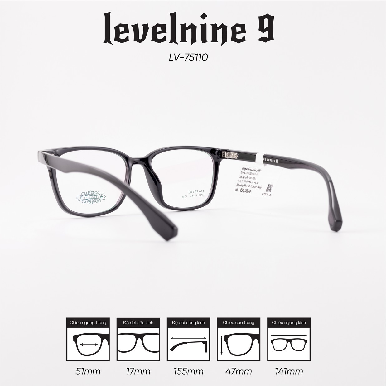 Gọng kính LEVELNINE LV-S75110 - Ảnh 5