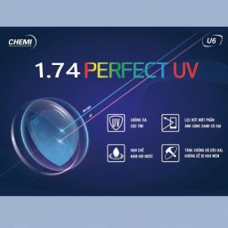 Tròng kính siêu mỏng kiểm soát ánh sáng xanh Chemi Perfect UV U6 1.74 - Ảnh 8