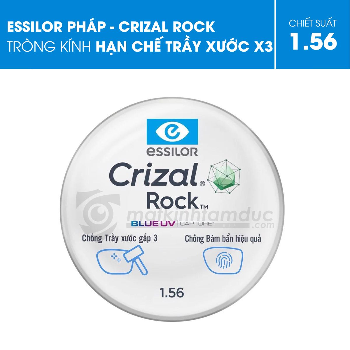 Tròng kính Essilor Crizal Rock - Ảnh 5