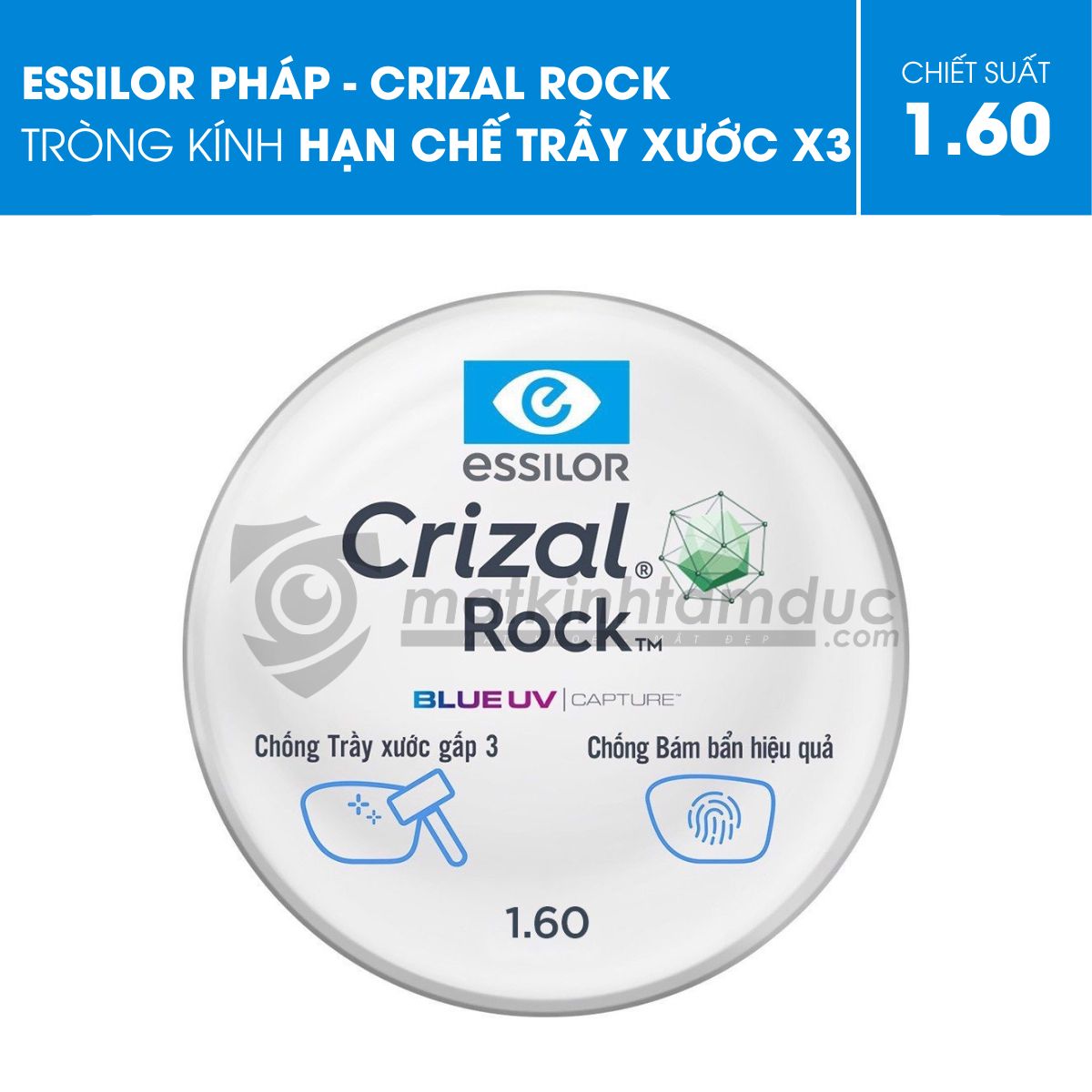 Tròng kính Essilor Crizal Rock - Ảnh 6