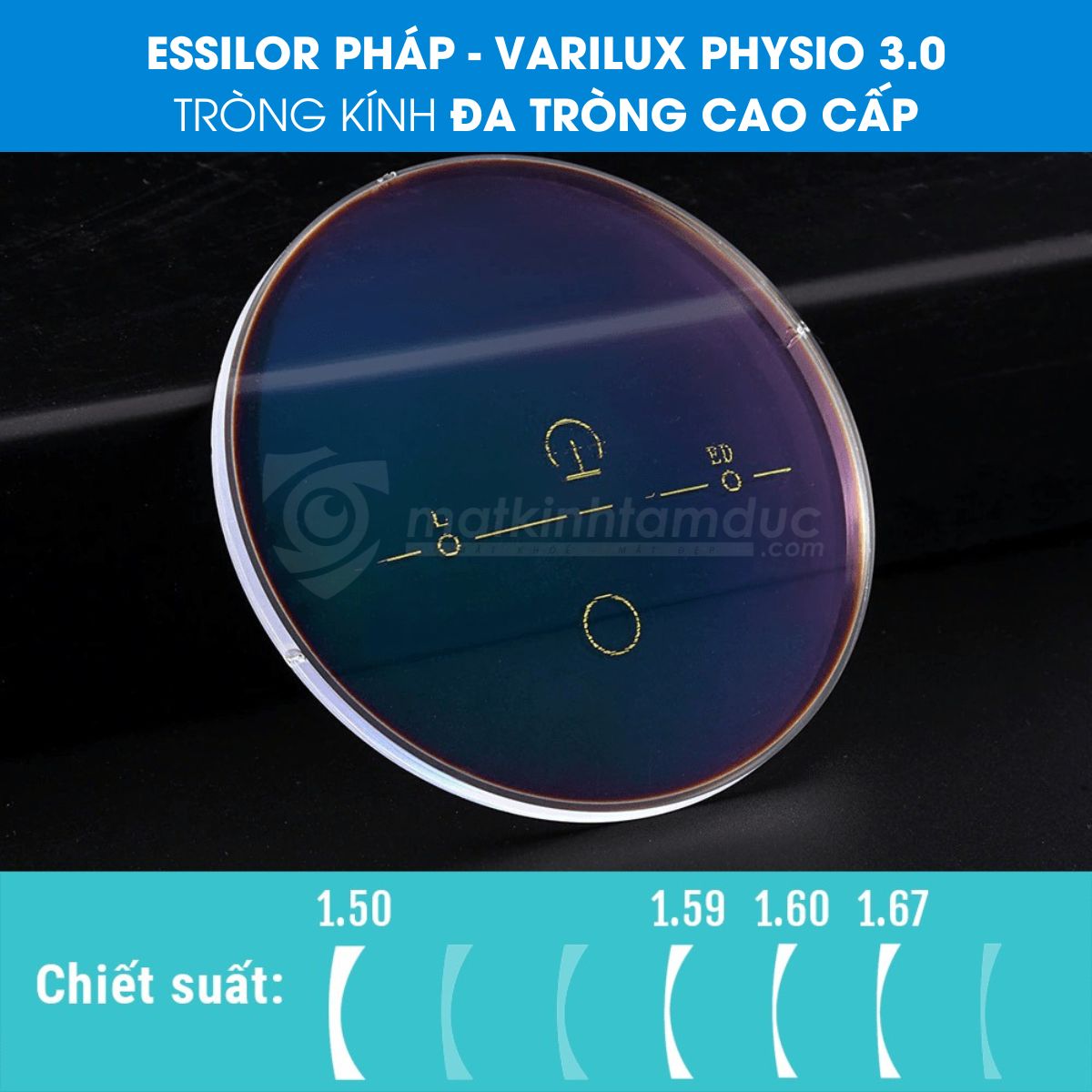 Kính đa tròng Essilor Varilux Physio 3.0 Crizal Rock - Ảnh 7