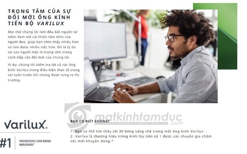 Tròng kính đa tròng văn phòng Essilor Varilux Digitime - Ảnh 25