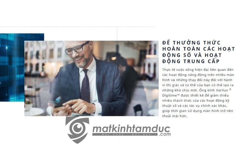 Tròng kính đa tròng văn phòng Essilor Varilux Digitime - Ảnh 24