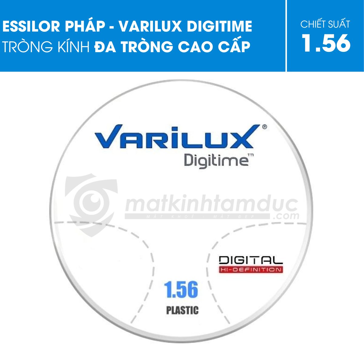 Tròng kính đa tròng văn phòng Essilor Varilux Digitime - Ảnh 7