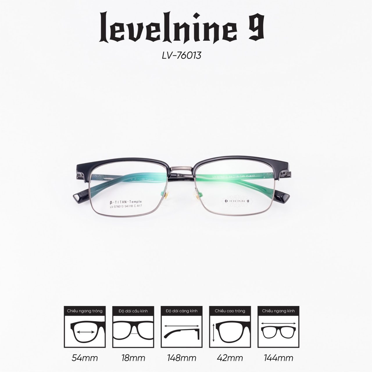 Gọng kính LEVELNINE LV-76013 - Ảnh 6