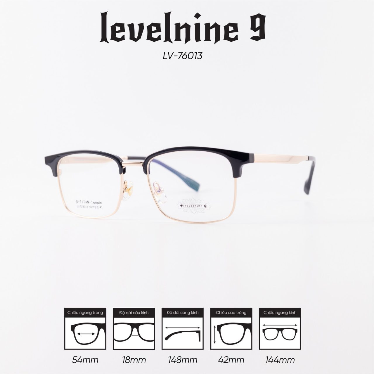 Gọng kính LEVELNINE LV-76013 - Ảnh 9
