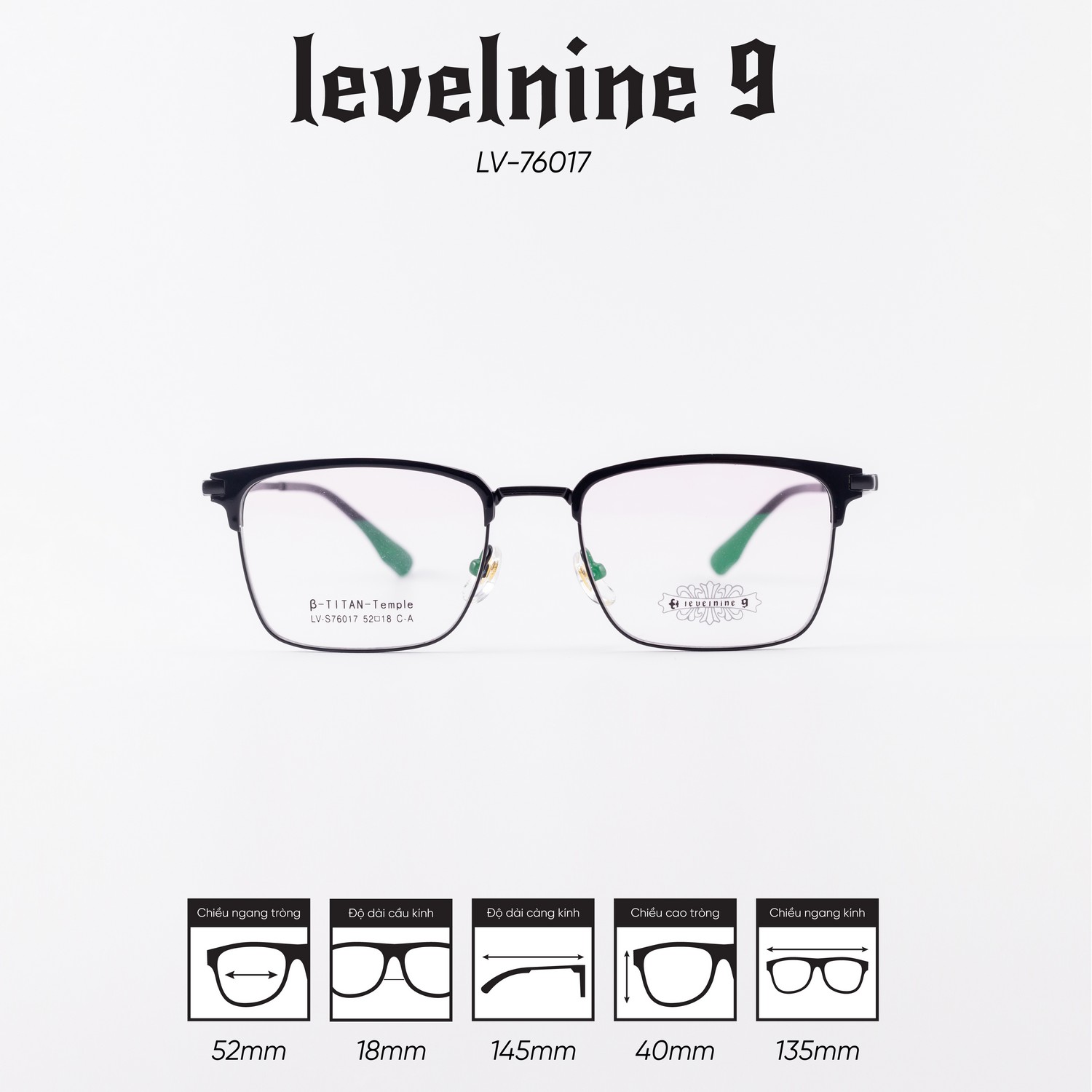 Gọng kính LEVELNINE LV-76017 - Ảnh 1