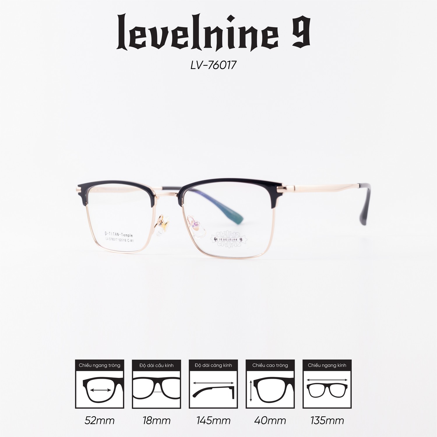 Gọng kính LEVELNINE LV-76017 - Ảnh 3