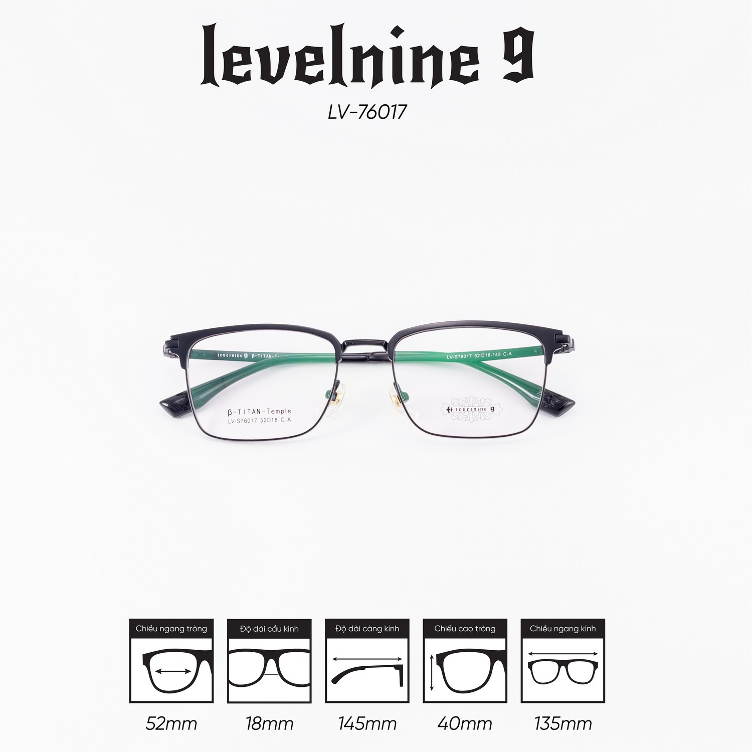 Gọng kính LEVELNINE LV-76017 - Ảnh 6