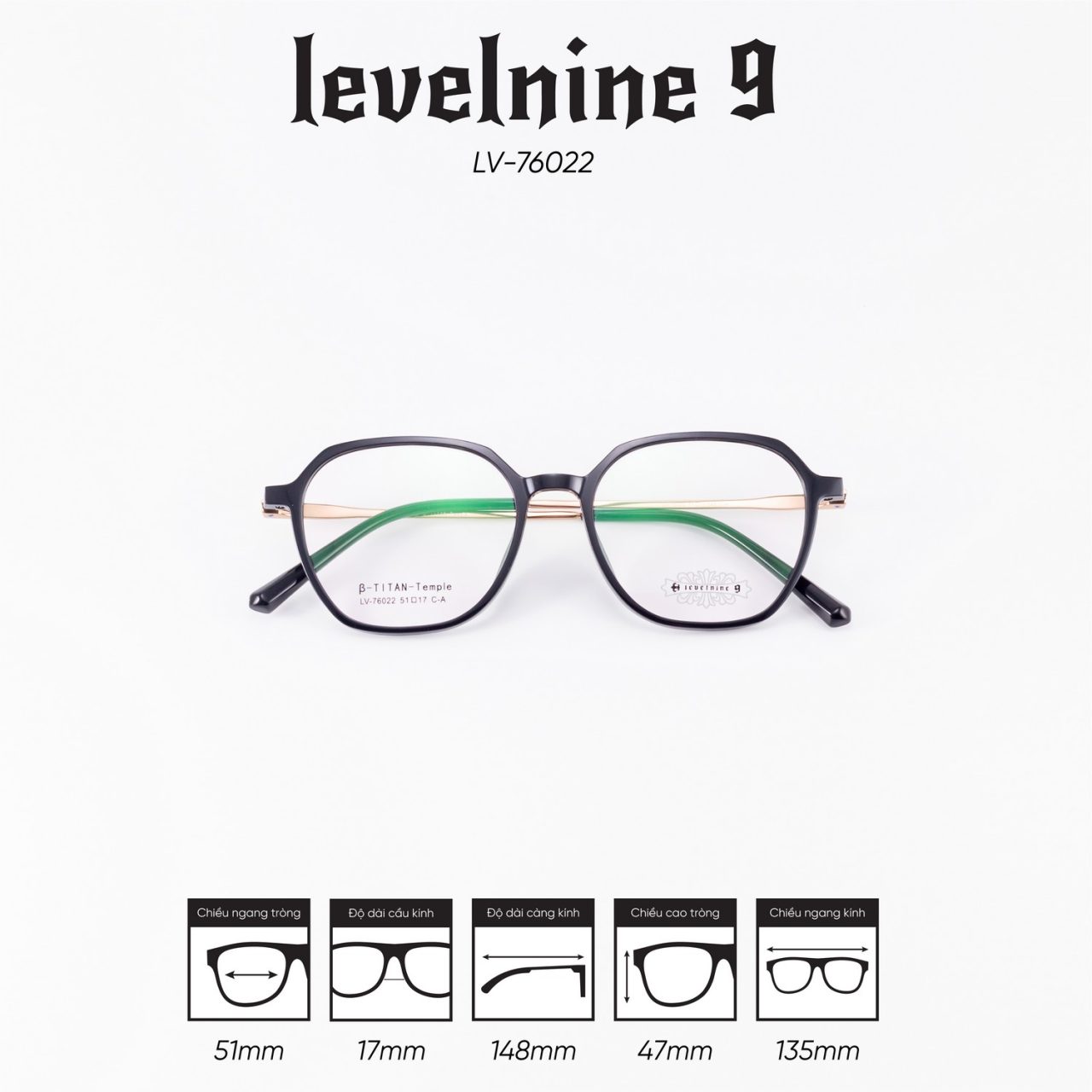 Gọng kính LEVELNINE LV-76022 - Ảnh 3