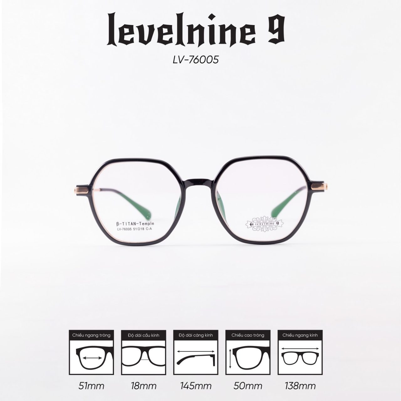 Gọng kính LEVELNINE LV-76005 - Ảnh 1