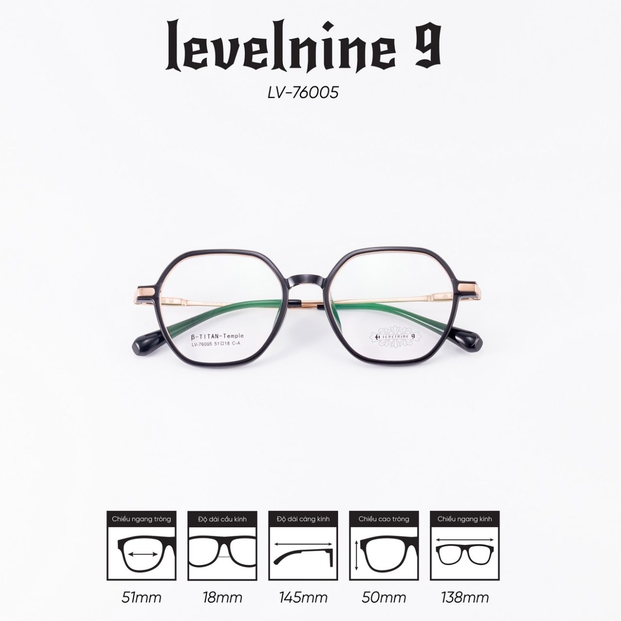 Gọng kính LEVELNINE LV-76005 - Ảnh 6