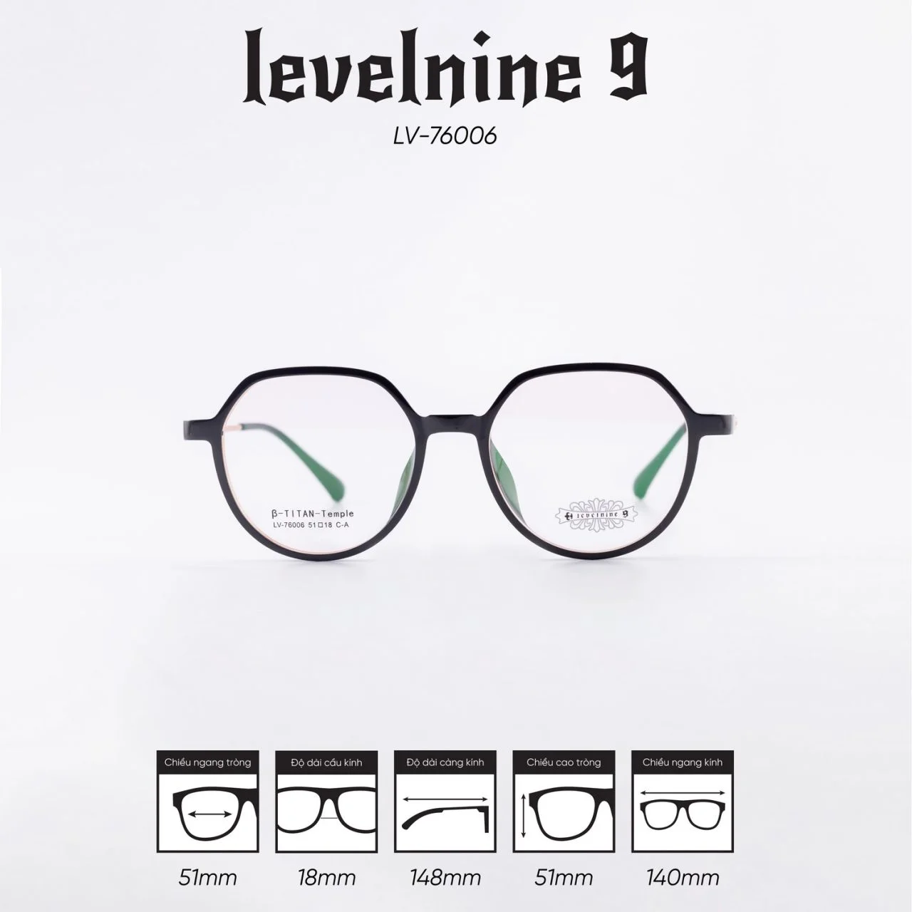 Gọng kính LEVELNINE LV-76006 - Ảnh 1