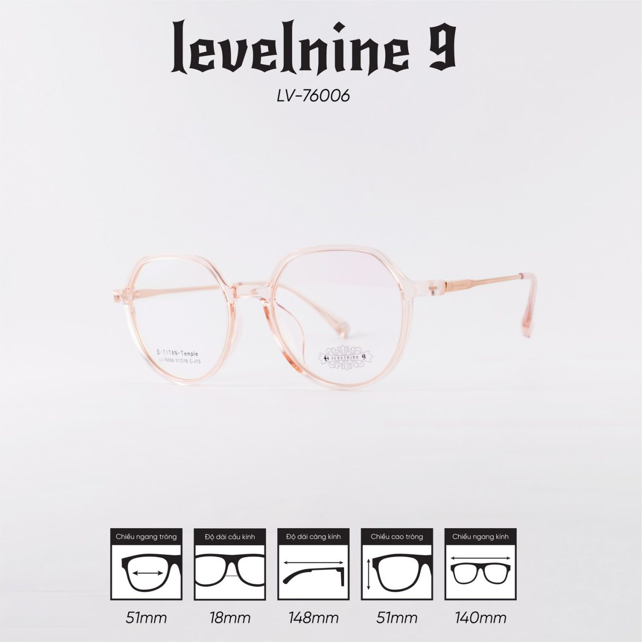 Gọng kính LEVELNINE LV-76006 - Ảnh 4