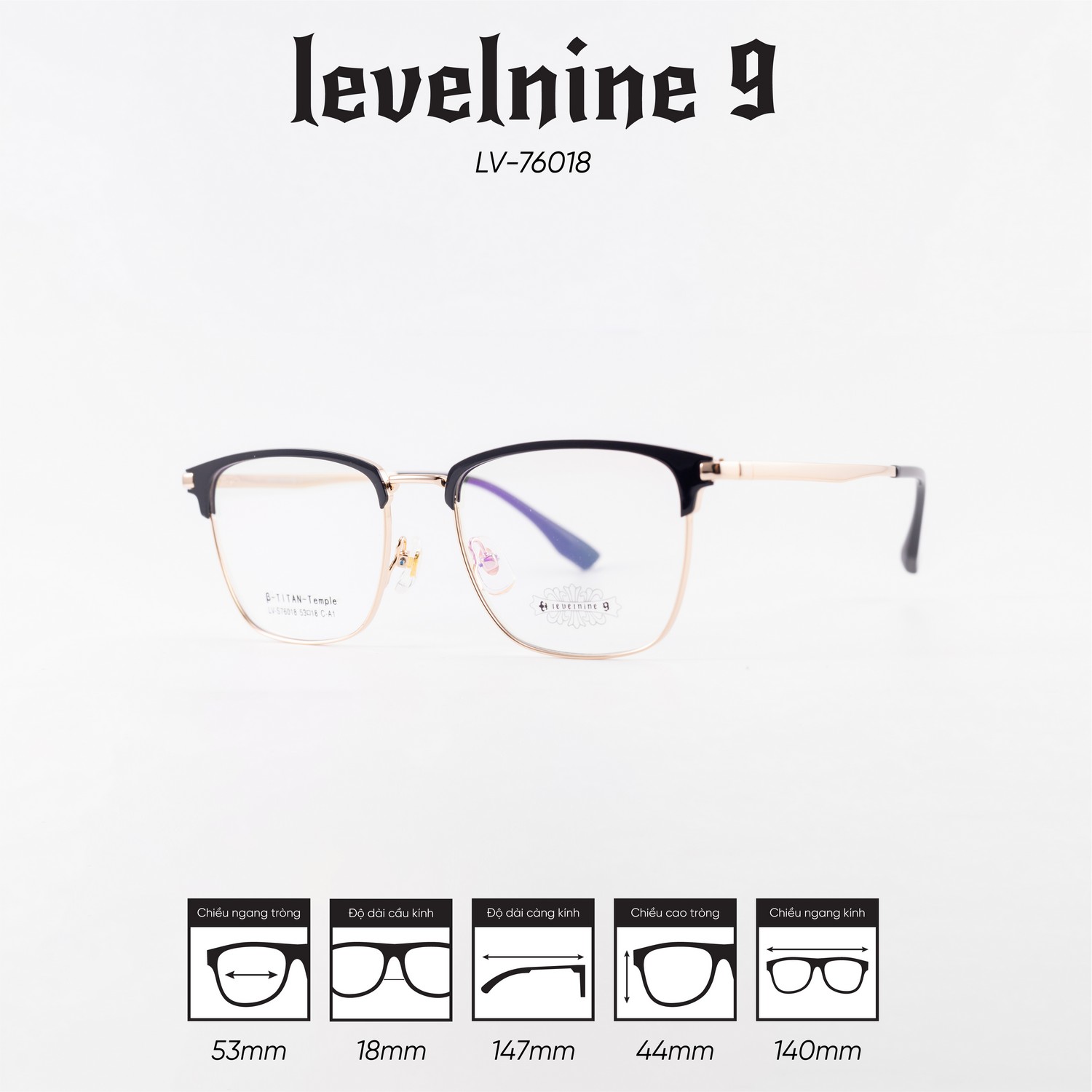 Gọng kính LEVELNINE LV-76018 - Ảnh 4
